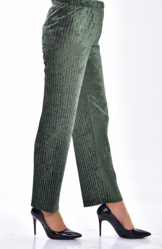 Pantalon Plissé 1275-09 Vert Foncé 1275-09