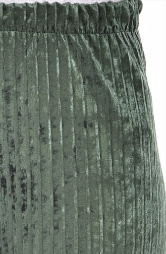 Pantalon Plissé 1275-09 Vert Foncé 1275-09