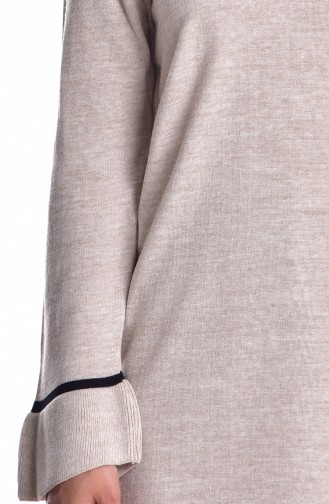 iLMEK Knitwear Long Sweater 4018-04 Cream 4018-04