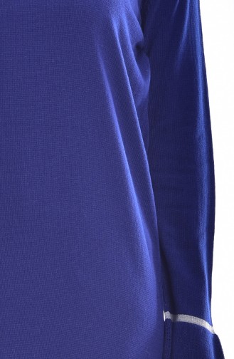 iLMEK Knitwear Long Sweater 4018-02 Navy Blue 4018-02