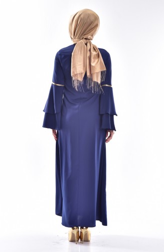 Spanish Sleeve Dress 1195-01 Navy Blue 1195-01