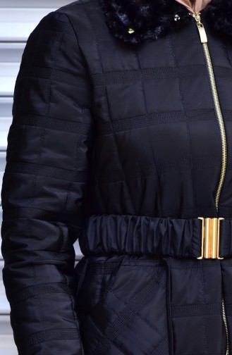 Capitone Vest with Belt 7105-02 Navy Blue 7104-02