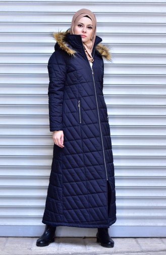 Navy Blue Winter Coat 505319-03