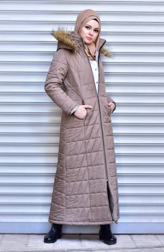 معطف طويل بتصميم سادة  5053-06