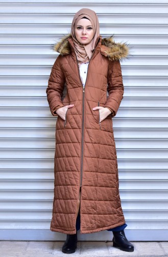 معطف طويل بتصميم سادة  5053-07