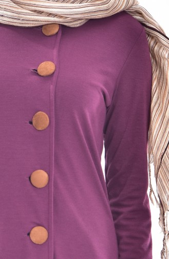 Buttoned Tunic 0653-03 Maroon 0653-03