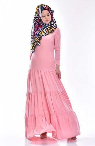Powder Hijab Dress 0005-02