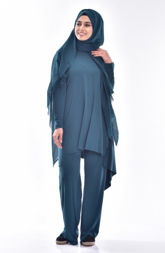 Tunic Trousers Suit 0640-04 Jade Green 0640-04