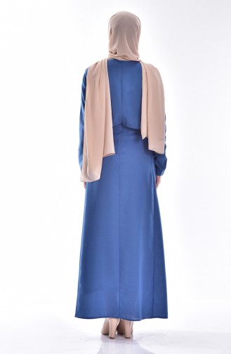 Indigo Hijab Dress 4059-12