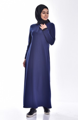 Indigo Hijab Dress 2856-13