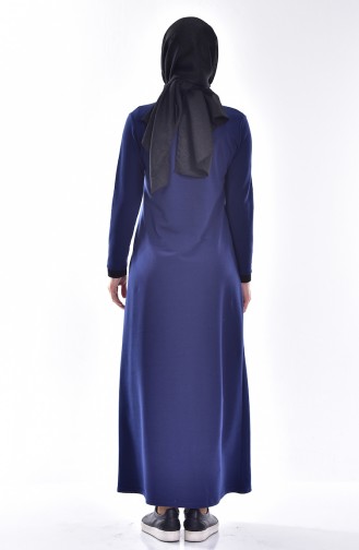 Indigo Hijab Dress 2856-13