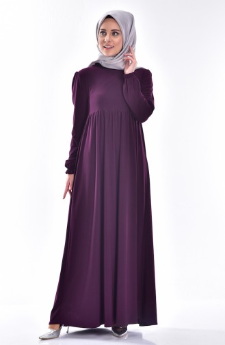 Lila Hijab Kleider 5001-03