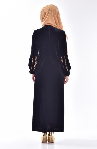 Black Hijab Dress 3247-01