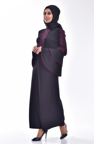 Black Hijab Dress 3261-01