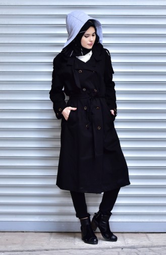 Black Trench Coats Models 4530-01