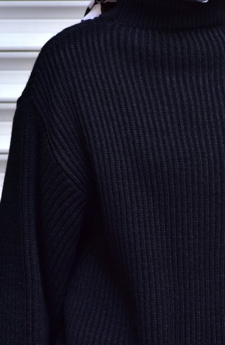 Oversize Knitwear Sweater 3096-01 Black 3096-01