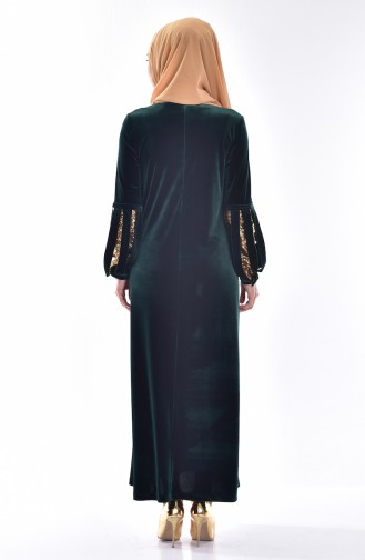 Green Hijab Dress 3247-03