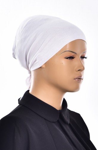 Bonnet Sans Couture Grande Taille 2005-01 Blanc 2005-01