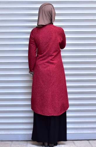 Furry Coat 6294-02 Claret Red 6294-02