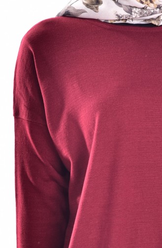 Knitwear Long Sweater 31331-05 Claret Red 31331-05