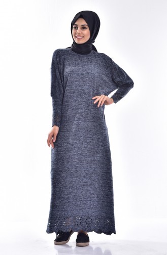 Blue Hijab Dress 1057-05