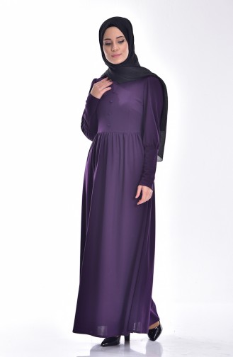 Purple Hijab Dress 6132-03