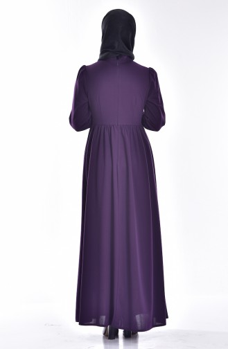 Purple Hijab Dress 6132-03