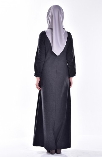Black Hijab Dress 1400-05