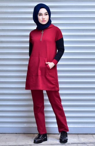 Claret Red Suit 0745-01