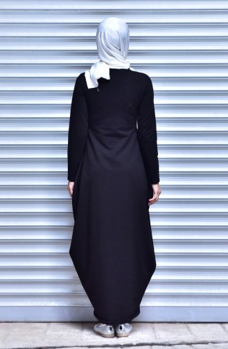 Black Hijab Dress 1141-03