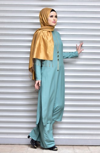 BENGISU Tunic Pants Double Suit 6011-01 Almond Green 6011-01