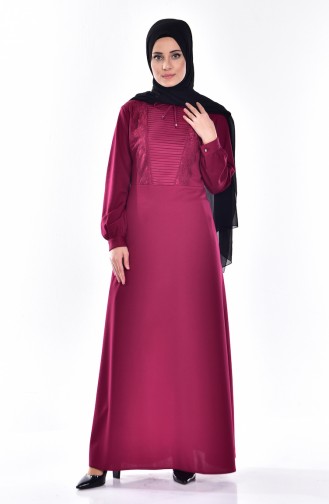 Fuchsia Hijab Dress 81480-02
