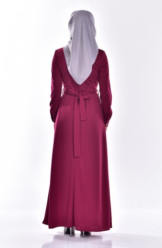 Fuchsia Hijab Dress 81482-02