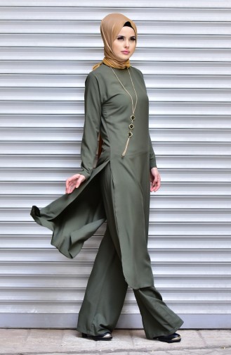 BENGISU Tunic Pants Double Suit 6011-06 Khaki 6011-06