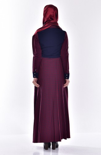 Red Hijab Dress 7484-02