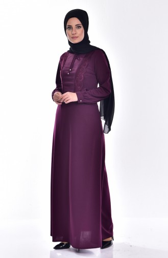 Purple Hijab Dress 81480-04