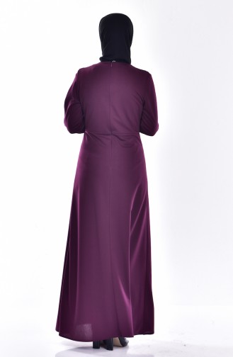 Purple Hijab Dress 81480-04
