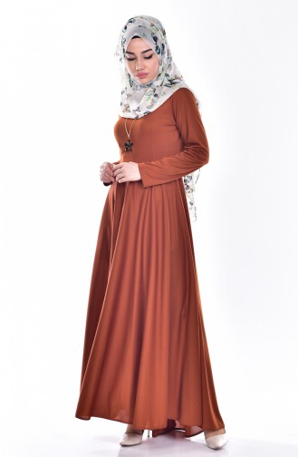 Tan Hijab Dress 2004-02