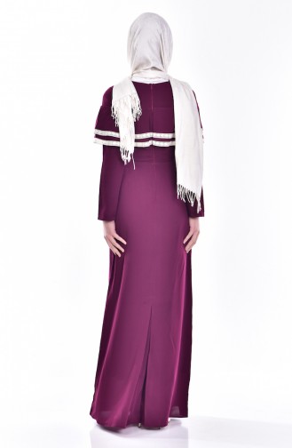 Plum Hijab Dress 0048-01