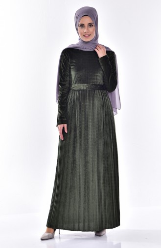Green Hijab Dress 81477-01