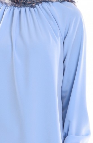Baby Blue Hijab Dress 0021-06