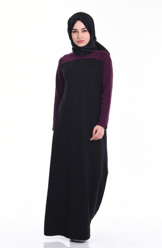 Black Hijab Dress 2859-06