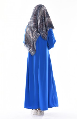 Saxe Hijab Dress 0021-07