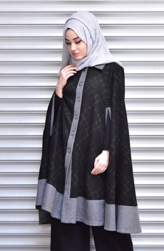 Black Poncho 5013-03