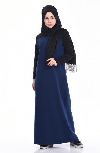 Black Hijab Dress 2859-04