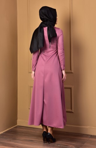 Dusty Rose Hijab Dress 2138-04