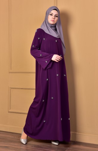 Purple Hijab Dress 0196-01