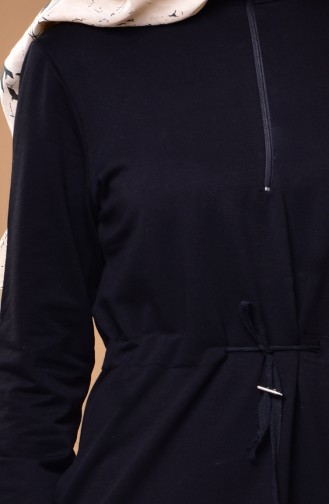 Robe Taille Plissée 1516-03 Noir 1516-03