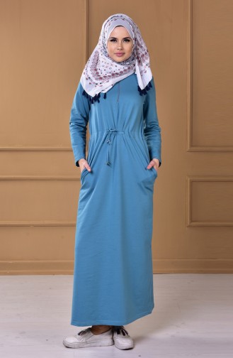Green Almond Hijab Dress 1516-01