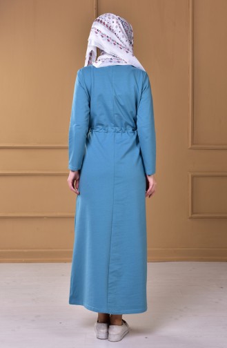 Green Almond Hijab Dress 1516-01